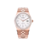 Rolex Land-Dweller 36 M127285TBR-0002 Everose Gold Diamond Bezel Diamond Paved Dial President Bracelet