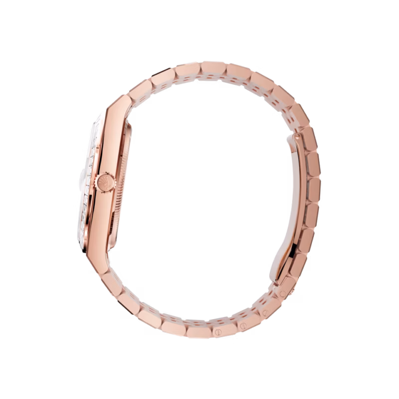 Rolex Land-Dweller 36 M127285TBR-0002 Everose Gold Diamond Bezel Diamond Paved Dial President Bracelet - Image 3