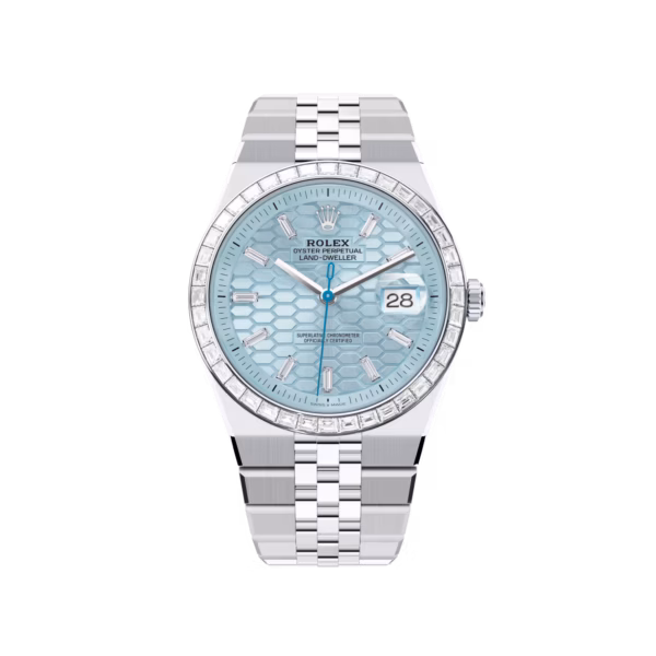 Rolex Land-Dweller 40 Oyster, 40 mm, platinum and diamonds  Reference 127386TBR