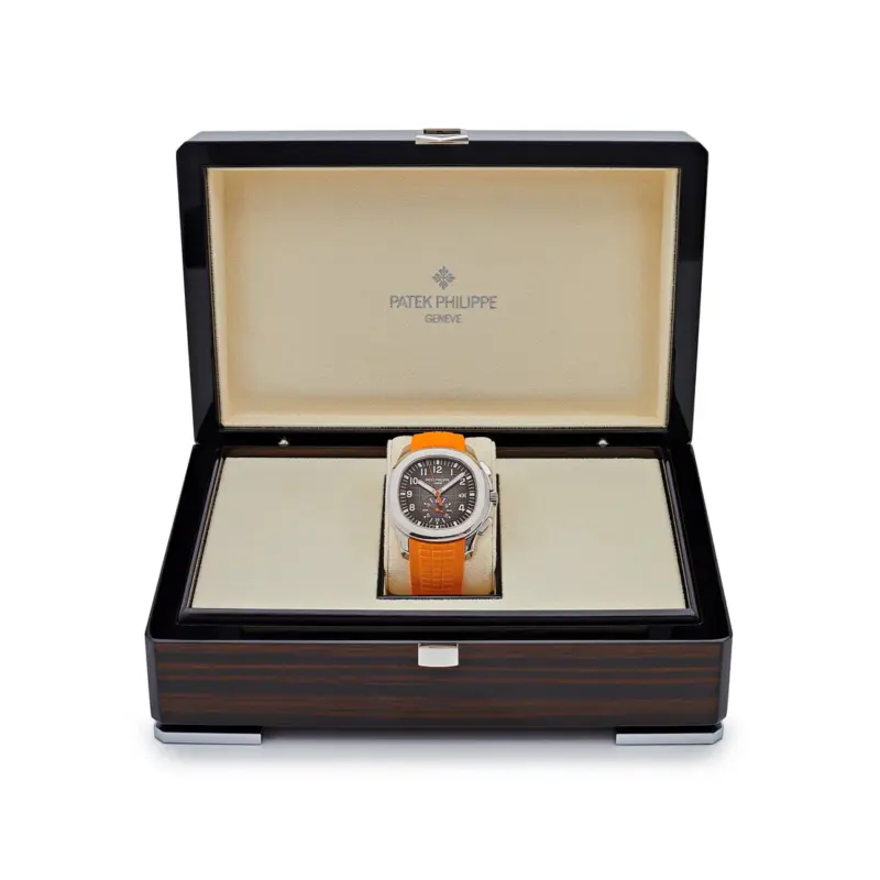Patek Philippe Aquanaut Chronograph 5968A Orange Strap Automatic Men’s Watch - Image 7