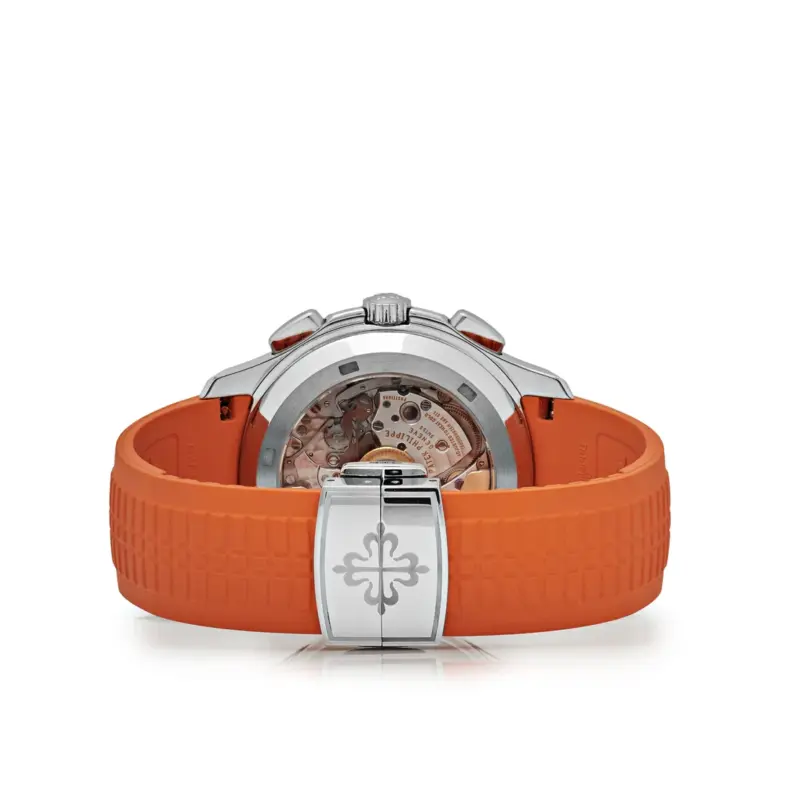 Patek Philippe Aquanaut Chronograph 5968A Orange Strap Automatic Men’s Watch - Image 6