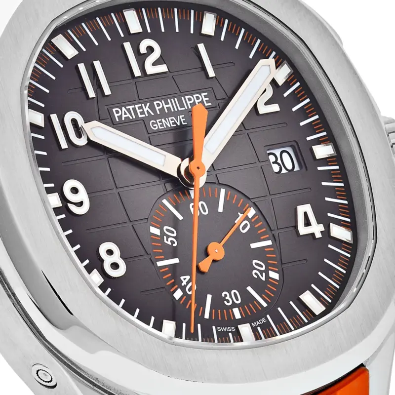 Patek Philippe Aquanaut Chronograph 5968A Orange Strap Automatic Men’s Watch - Image 5